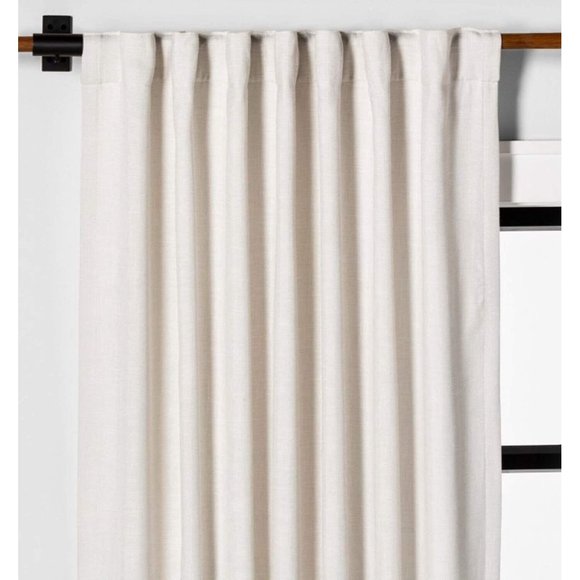 Hearth & Hand Fresno Light Filtering Single Curtain Panel Sour Cream 54" x 108" - Picture 2 of 4